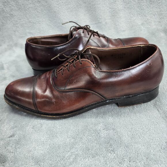 Cordwainer Wright Men's Arch Preserver Shoes Brown Oxford Leather SIze 11 - Picture 11 of 13